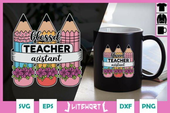 A Designer's Take on the Blessed Teacher Assistant Embroidery Design