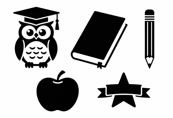 A Designer's Take on the Cute School Icons Bundle SVG