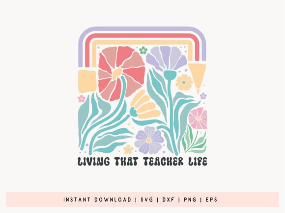 Putting Teacher Boho Flower SVG Vector to the Test