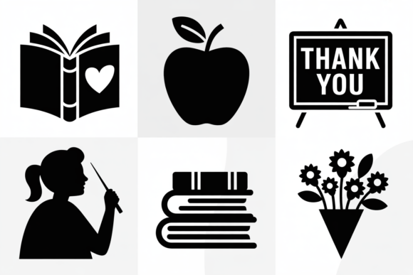 Teacher Icons Bundle SVG: A Designer's Take on Stitching It