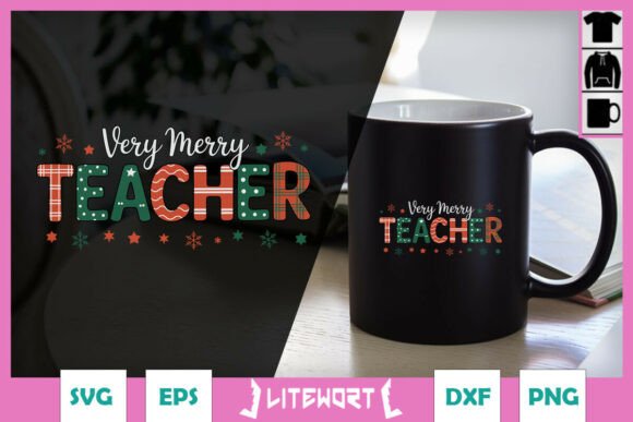 Very Merry Teacher Coquette Xmas SVG Review